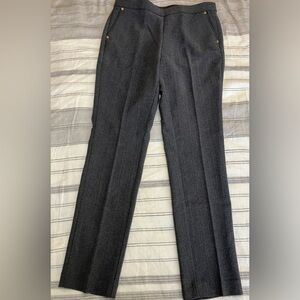 NWT Anne Klein Women’s Size 4 Slim Ankle Pull On Pants Charcoal Gray Career